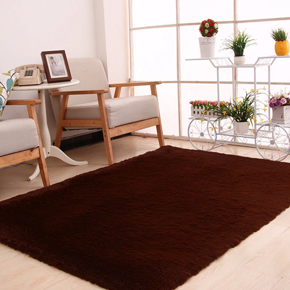 120x160 см большая плюшевая лохматая утолщенная мягкая ковровая зона ковер напольные коврики обеденные гостиная спальня домашний офис шелковые плюшевые ковры