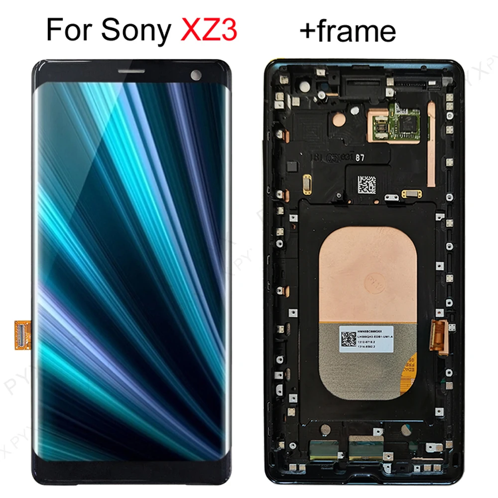 No Dead LCD For Sony XZ3 Display Touch Screen Digitizer Assembly Replacement Xperia H9493 H8416 H949 6.0 inch | Мобильные телефоны