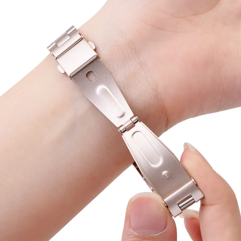 Металлический браслет 200 мм для huawei Band 3 Pro Smartband ремешок из нержавеющей стали спортивный браслет для huawei Band 3 Smartwatch Браслет