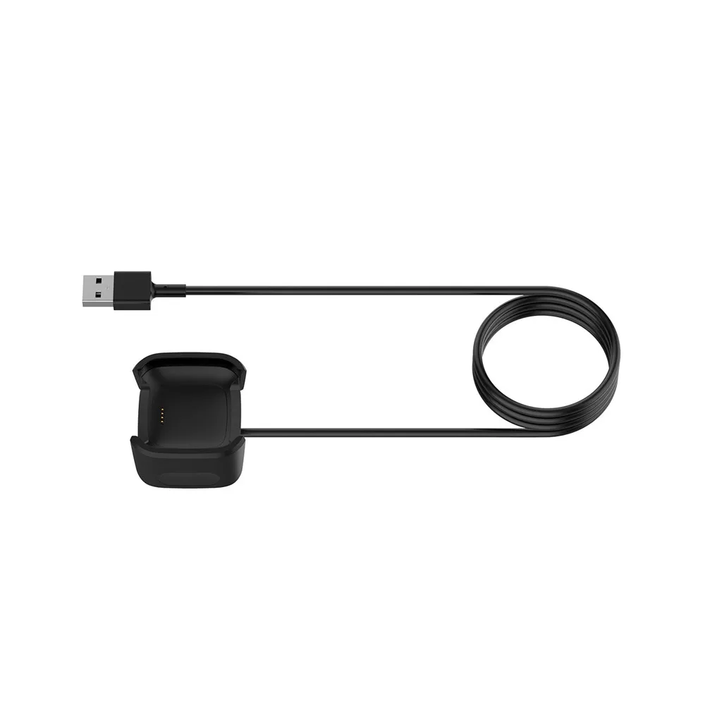 1 м Сменное USB зарядное устройство для Fitbit versa 2 Зарядка умный Браслет usb кабель для зарядки для fitbit versa2 браслет док-адаптер