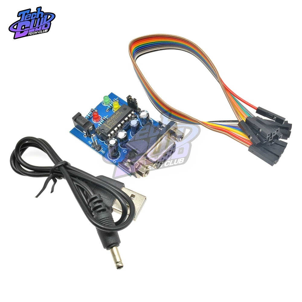 Модуль преобразователя RS232 в TTL COM DB9 серийная плата MAX232 MAX232CPE чип передачи ATMEGA16