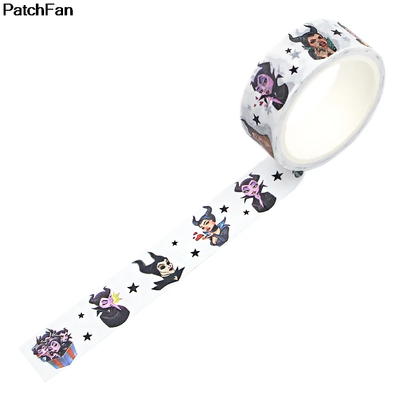 20 шт./лот Patchfan Maleficent фильм DIY Скрапбукинг липкий клей Васи бумага маскирующая лента печатные узоры наклейки A2672