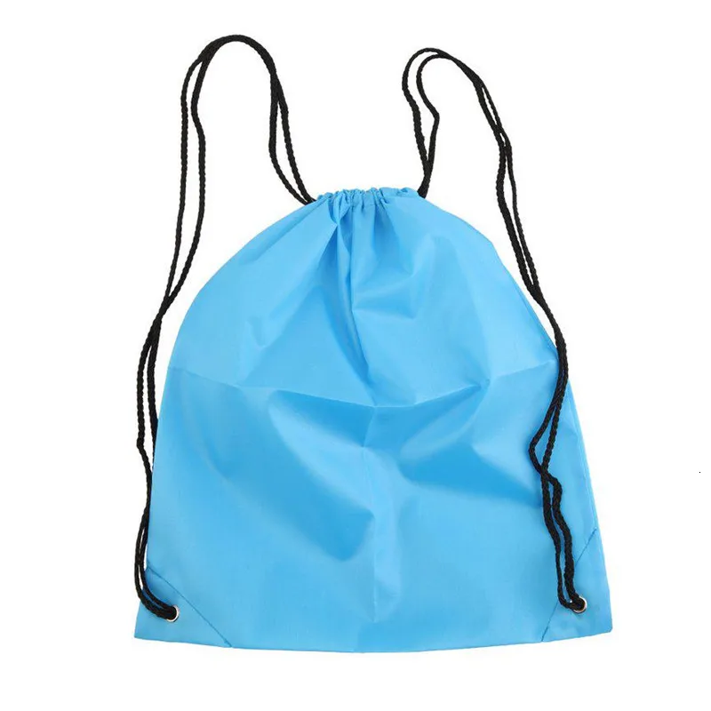 Light Blue 1 шт. портативный водонепроницаемый Оксфорд спортивная сумка утолщенный шнурок ремень для верховой езды рюкзак для спортзала туфли на шнурках Сумка Одежда рюкзак - Цвет: Light Blue