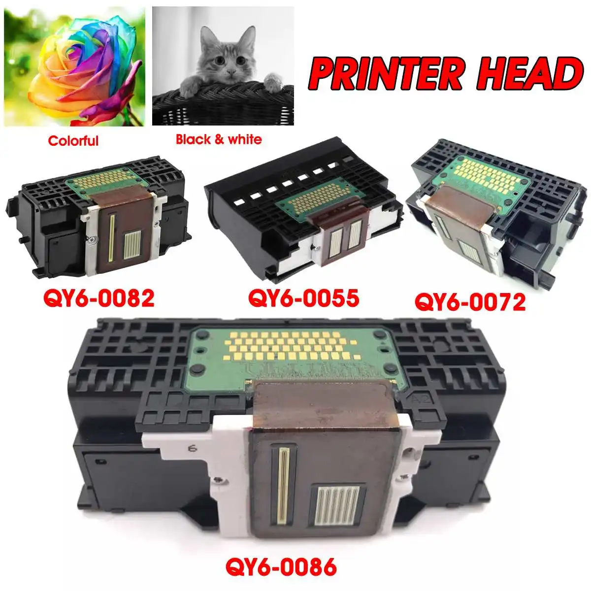 

LEORY QY6-0055/QY6-0072/QY6-0082/QY6-0086 Printer Head Printing Spare Parts For Canon IP8500 IP7220 MX922 IP4600 MP640 Pro9000
