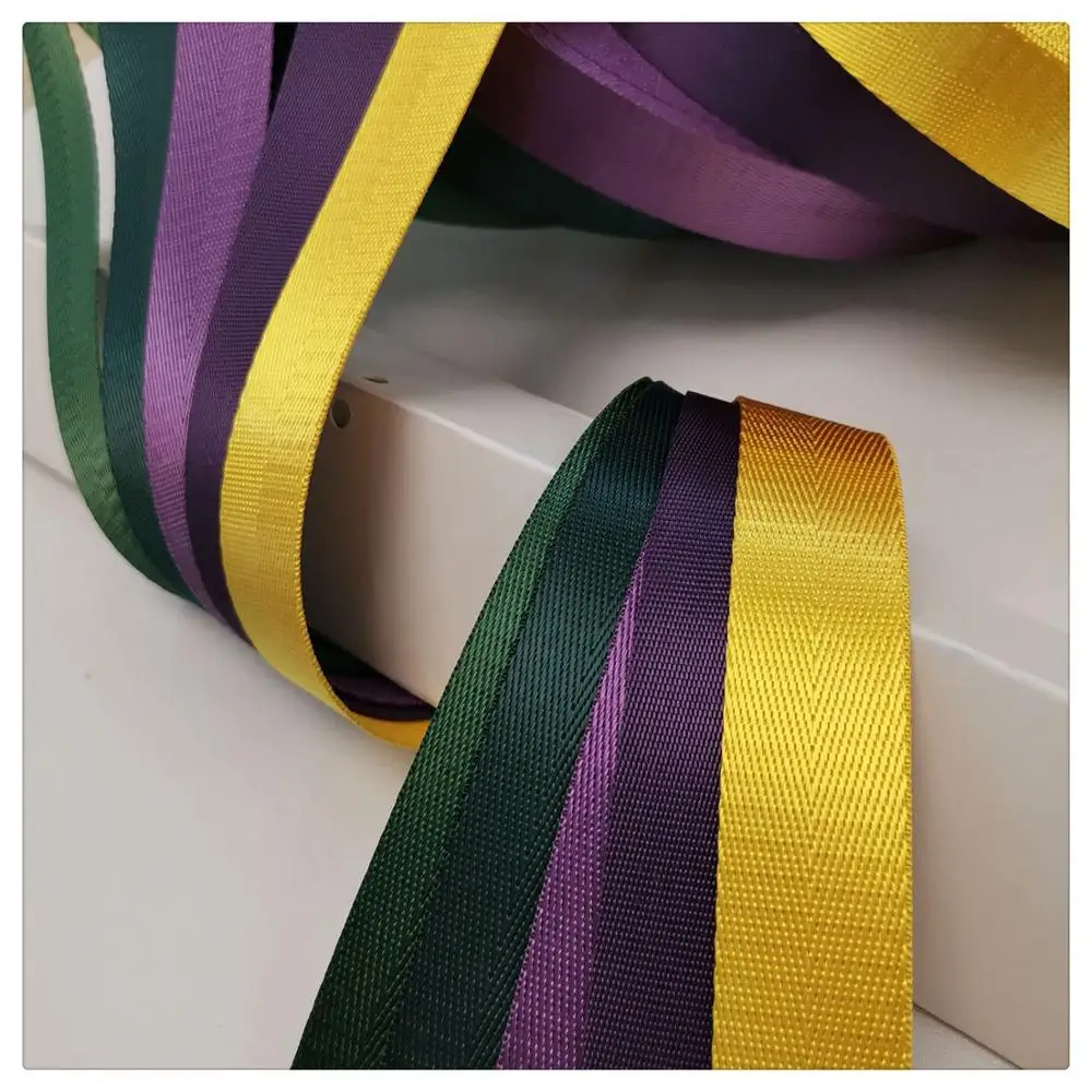

20M 38mm Color Safety Ribbon Belt Bag Webbing Nylon Ribbon Knapsack Strapping Sewing Bag Belt Accessories noen eubanks