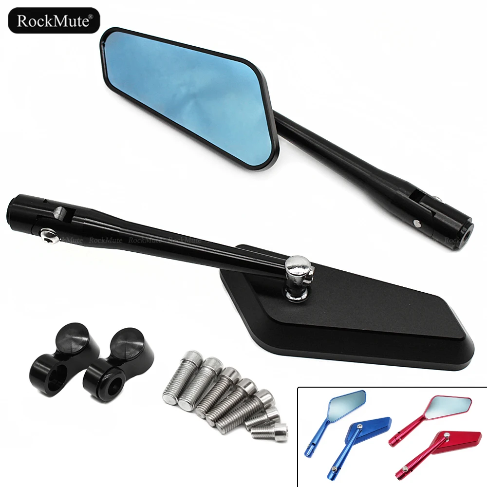 

Rear View Side Rearview Mirrors For Universal Motorcycle Sport Street Bike Motorbike Scooter With 8mm/10mm Mirror Mounting Holes