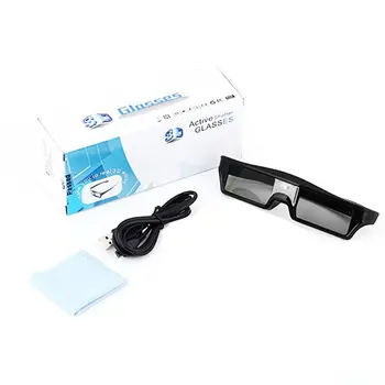 

Active Shutter 3D Glasses DLP Projector General LCD Charging New 3D Experience Drop Shipping Glasses Only Non-immersive Plastic