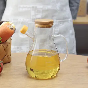 

Glass Oil Pot Leakproof Sesame Oil Bottled Oil Bottle Soy Sauce Bottle Vinegar Bottle Vinegar Pot Oil Tank Size Kitchen Home Oil