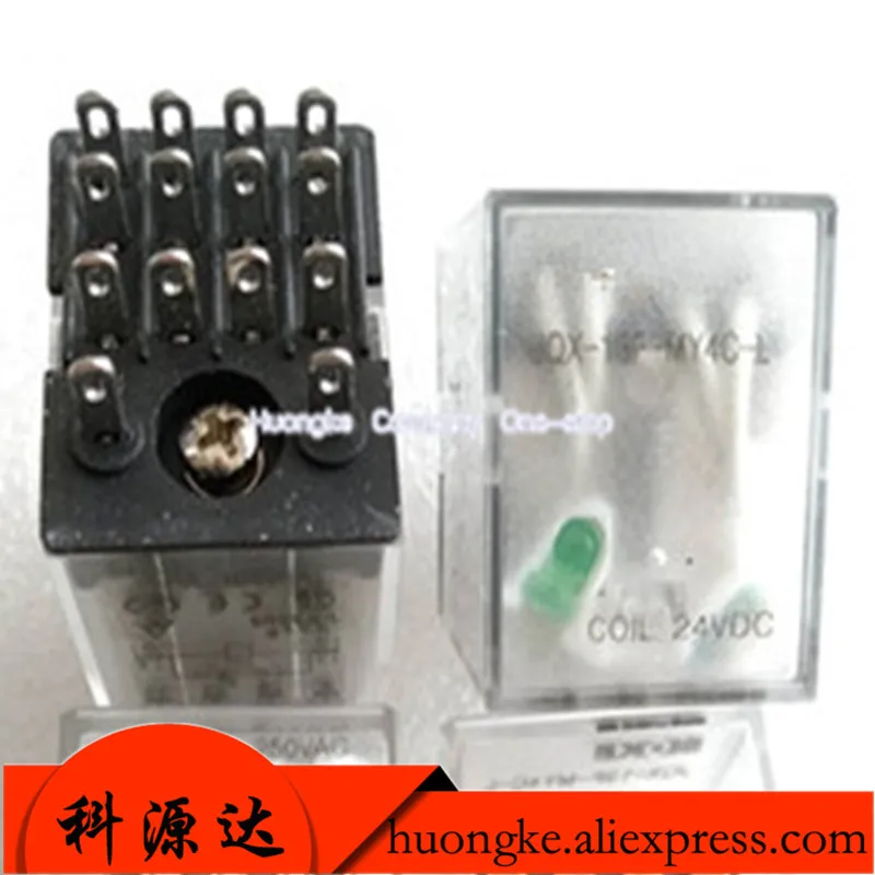 

1pcs/lot JQX-13F-MY4C-L 24VDC 14-pin four-group conversion (same as MY4-24VDC)