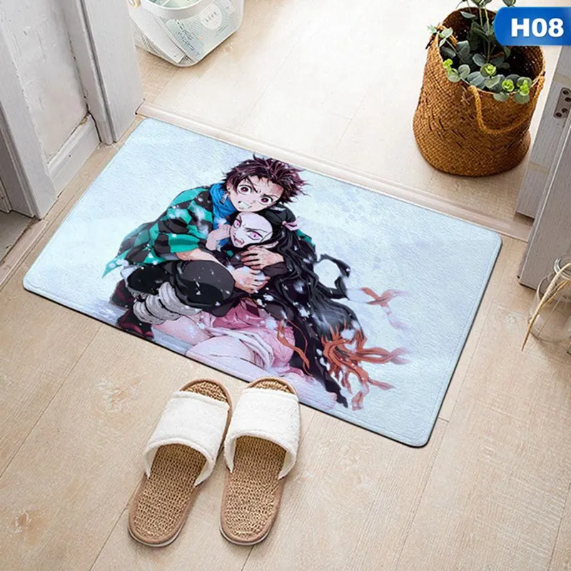 Японский мультяшный коврик Kimetsu No Yaiba с принтом для дома, коврик для кухни, коврик для дома, для улицы, приветствуется, для ванной комнаты, Противоскользящие коврики - Цвет: 8