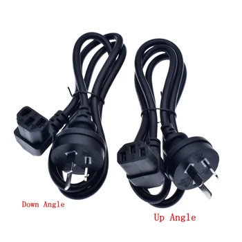 

SAA Certification Australian 3 Pin Plug to 90 degree Right Angled IEC 320 C13 AC Power Cord Cable H05VV-F 3 G0.75MM