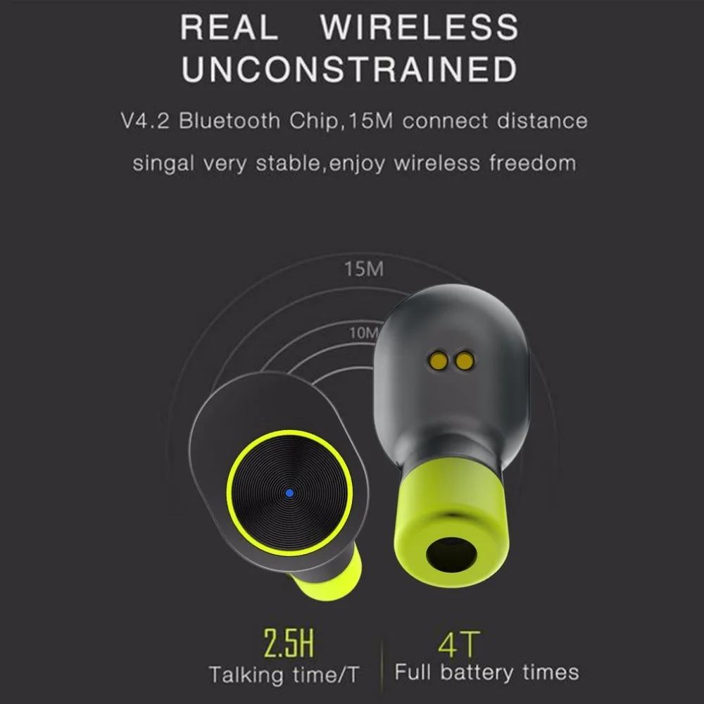 QP-W10 Bluetooth V4.2 Близнецы настоящие беспроводные наушники-вкладыши один ключ управление наушники магнитное зарядное устройство коробка идеальное сочетание