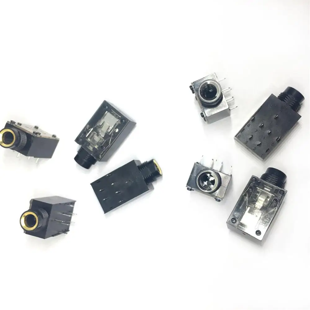 100PCS 7PIN 1 4 6 35mm Stereo Jack Socket FOR Microphone DJ Headphone XLR plug