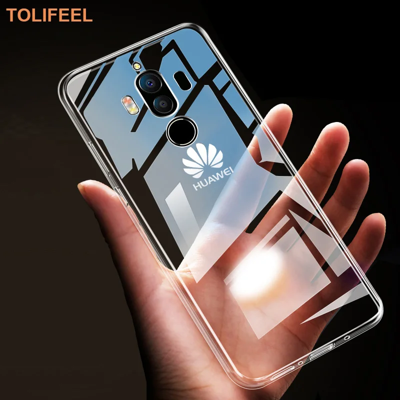 Чехол TOLIFEEL для Huawei Mate 9 мягкий силиконовый прозрачный чехол бампер из ТПУ Mate9 накладка|Бамперы| |