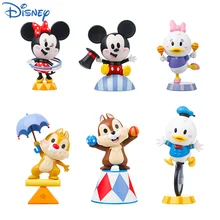 

Blind Box 6-9cm Disney Toy Mickey Family Circus Series Minnie Donald Duck Tide Play Figure Doll Surprise Gift For Children