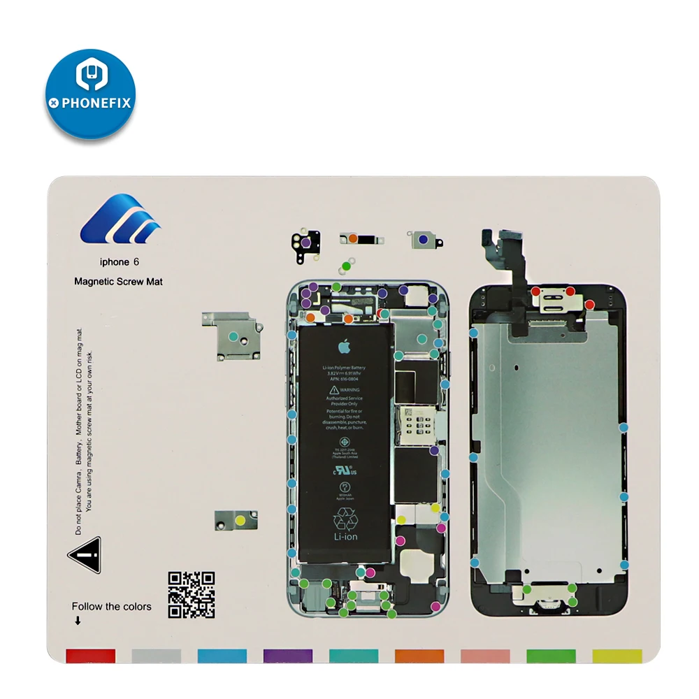 Iphone 11 pro max x xs max xr 6s 6sp 7 8 8p用磁気ネジマット