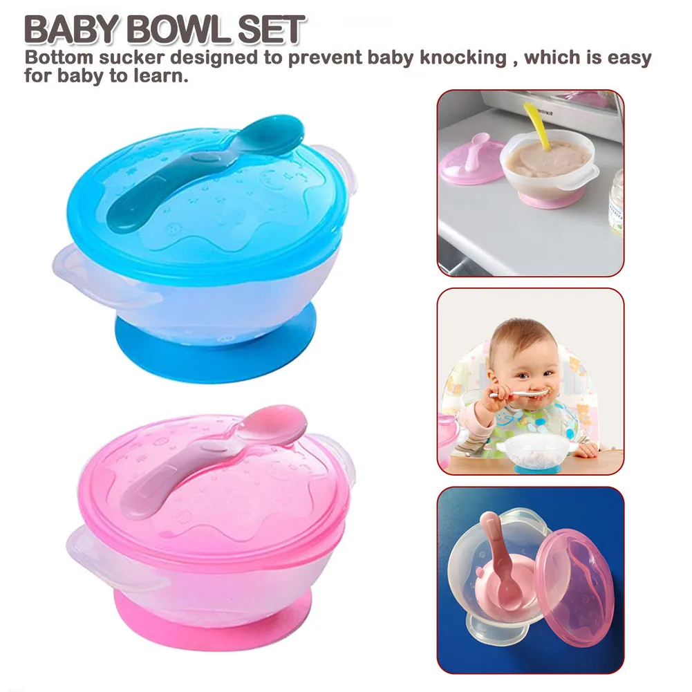 

Slip-resistant Wall Suction Child Tableware Baby Kids Sucker Dishes Gravity Bowl Prevent Baby Babies From Overturning Tableware