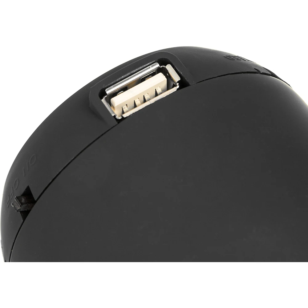 Колонка порт. Ginzzu GM-999C черный 3W 2.0 BT/3.5Jack/USB 2200mAh