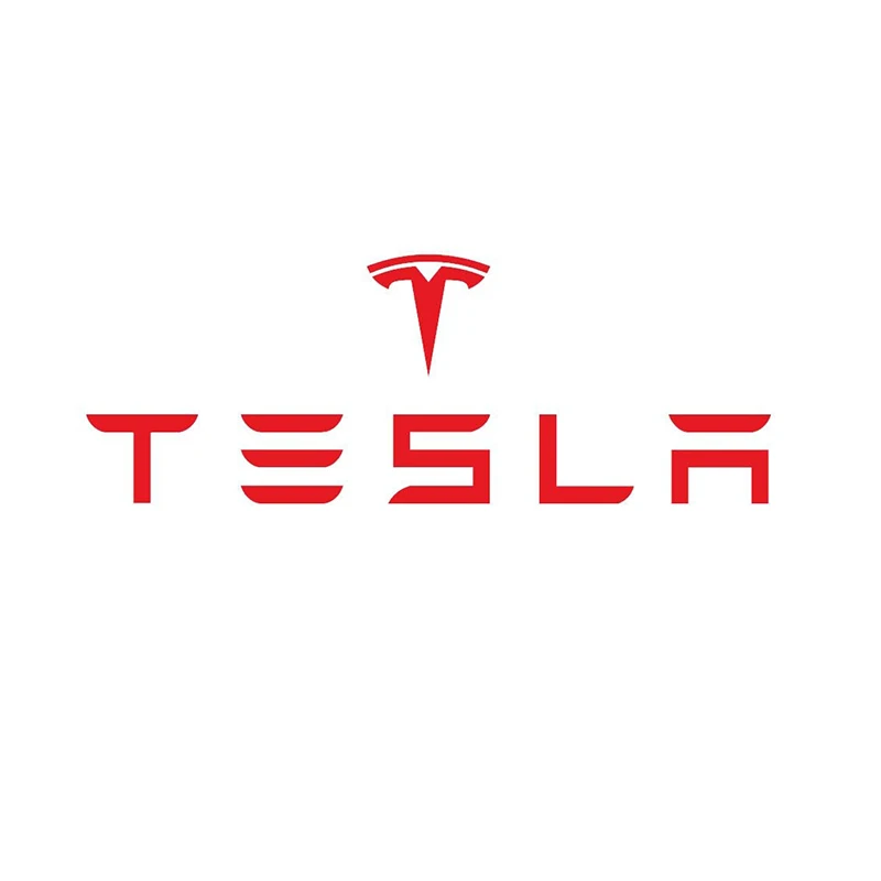 Для Tesla тормозной суппорт виниловый художественный стикер для окна автомобиля Декор, для Tesla имя с маленьким логотипом T съемные наклейки украшения