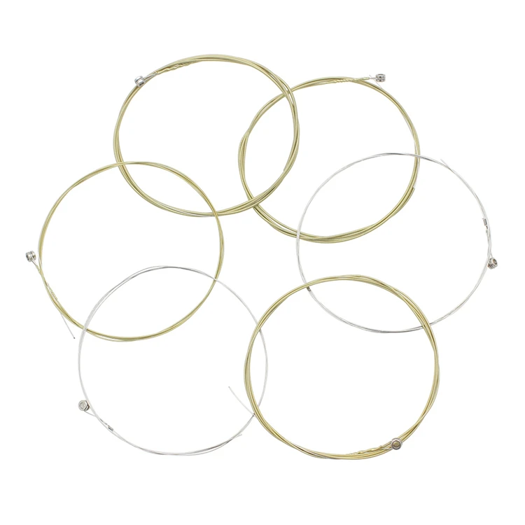 Stainless Steel Strings 1st-6th(.010-.047) 6pcs Acoustic Guitar Strings A101