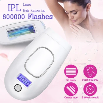 

600000 Flashes IPL Laser Epilator for Women Professional Electric Body Hair Removal Laser Device Bikini Trimmer