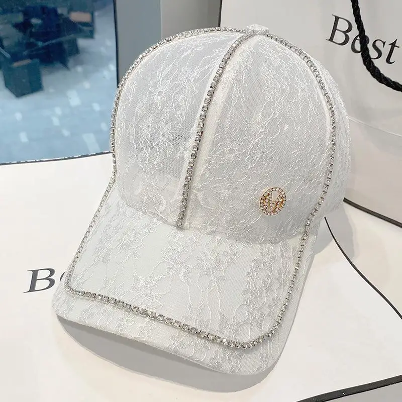 Summer Lace Hat Cotton Thin Baseball Cap for Women Breathable Mesh Girls  Snapback Hip Hop Fashion Female Caps Adjustable - AliExpress