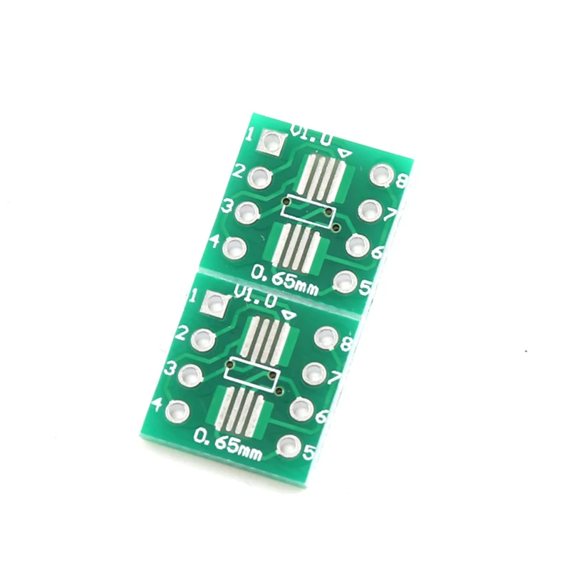 SOP8 TSSOP8 SSOP8 to DIP8 Transfer Board DIP Pin Board Pitch Adapter 20pcs PCB Board Assembly Printed Circuit Board