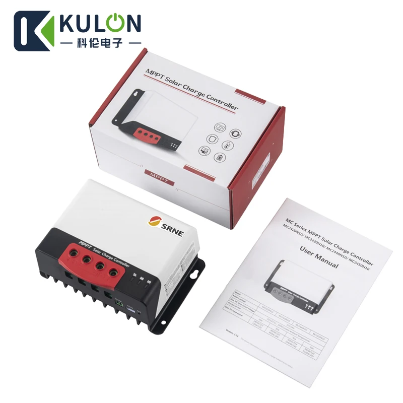 Baterias de Lítio Controlador de Carga para 18650 Srne Fazer Céu Azul Mppt Solar Regulador Mc2420n10 20a 12v 24v azul mppt solar controlador de carga para
