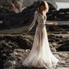 Vestido de novia con la espalda descubierta ilusión Bohemia boda, Sexy, corte en A, vestido de novia con la espalda descubierta, vestidos de boda con cuentas y lentejuelas, sirena, 2022 ► Foto 1/6