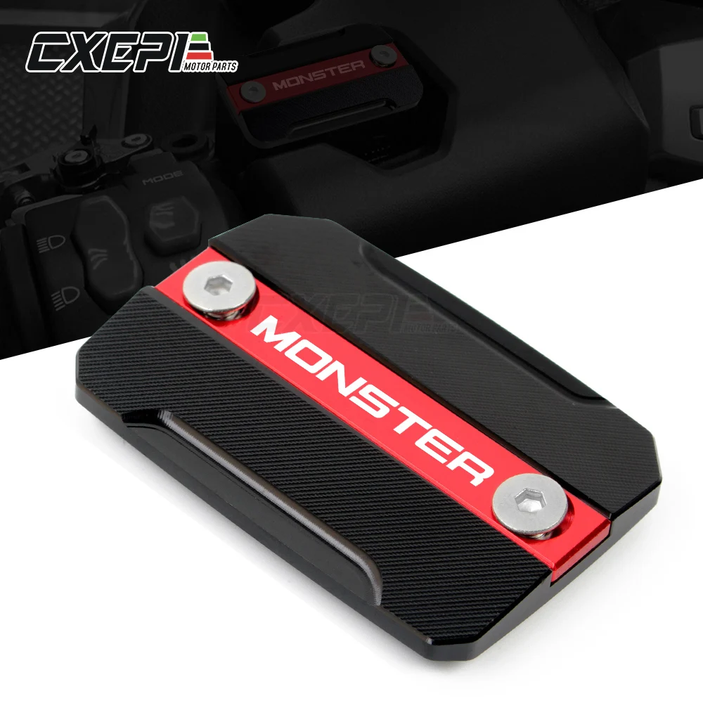

2019 New Design Motorcycle Front Brake Fluid Reservoir Cover Cap Fits FOR DUCATI MONSTER 797 2017-2018 MONSTER 821 2014-2017