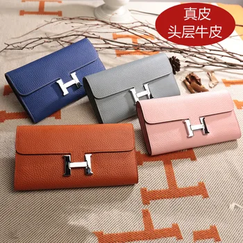 

Genuine Leather Wallets Ladies Fashion Clutch bag