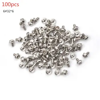 

Desktop Computer Case Thumb Thumbscrews Screws and 6#-32*6 Hard Drive Screws H37E