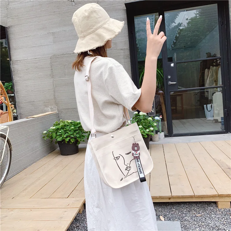 

Mingbo Bag Women's 2019 New Style Fashion Korean-style INS Versatile GIRL'S Small Cloth Bag Japanese-style Literature And Art Cr