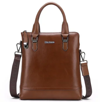

MEN'S Real-leather Bag 2017 New Style Full-grain Leather Men Business Casual Shoulder Bag/ Hand Bag Oblique Computer Bag