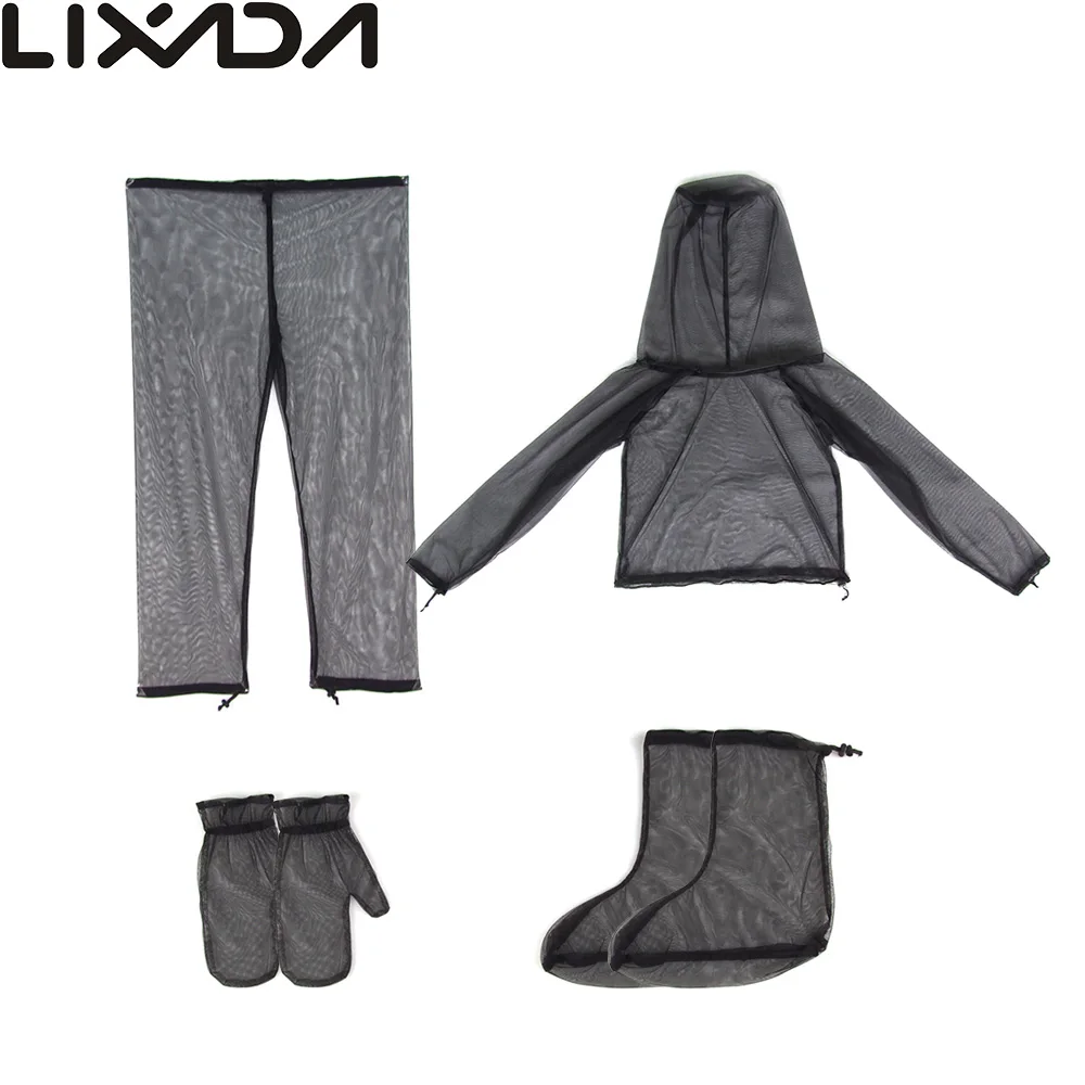 Lixada Легкая летняя одежда для насекомых куртка рукавицы брюки