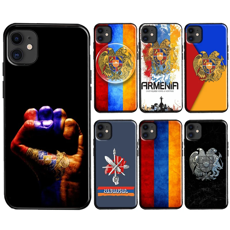 

Armenian Flag TPU Case For iPhone X XS Max XR SE 2020 6S 7 8 Plus 12 Pro Max mini 11 Pro Max Cover