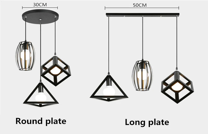 Pendant Lights Black/White Ceiling Plate Long Strip Round Disc Base Hanging LED Handing Lamps Special Accessories