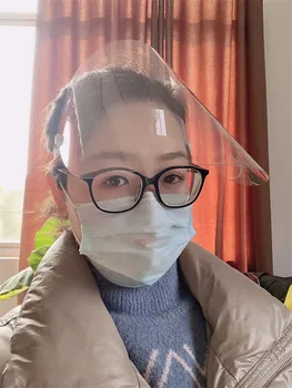 

Anti-fog hood face shields visual protection side shields for glasses mask full transparent protective goggles 2pc