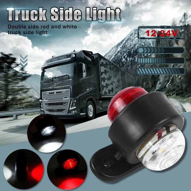 1Pc 10-30V LED Dide One-shoulder-meerjungfrauenkleid Marker Licht für Lkw  Rot 24V Weiß LED Seite Licht Lkw auto Marker Licht Pickup Signal Licht  Warnung Licht - AliExpress