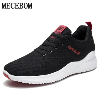 

New Men Mesh Shoes Breathable Summer Light Fashion Outdoor Leisure Solid Color Lace Up Non-slip Flat Shoes Sneakers Men Shoes