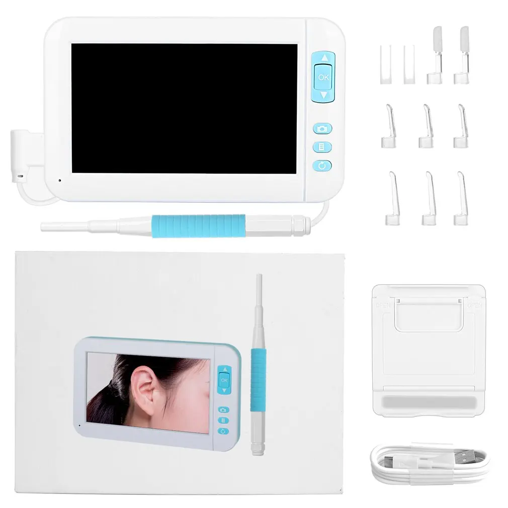 

Hd 1080P Ear Cleaner Otoscope Mini Visual Endoscope Wide Screen Handheld Endoscope Borescope Video Inspection For P20