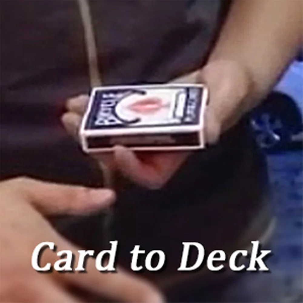 Card to Deck Magic Tricks Close Up Magia Playing Card Deck Magie Mentalism Illusion Gimmick Props Accessories for Magicians blue to red deck magic tricks stage close up magia card appeaing magie mentalism illusion gimmick props accessories magicians