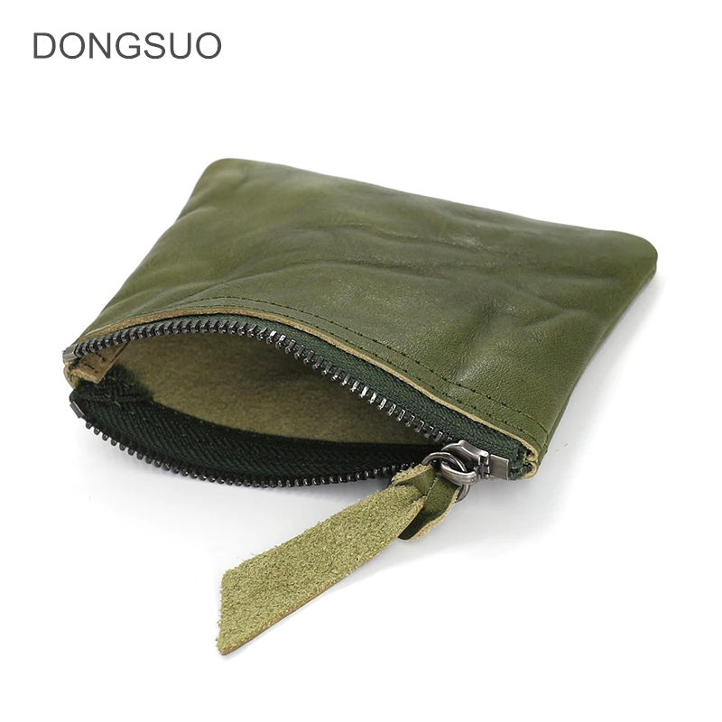 

Men genuine leather credit card holder Bank Business card&ID holder retro coin purse small wallet green black red coffee