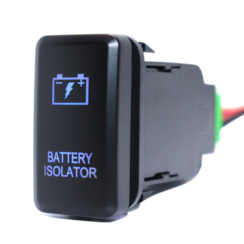 Interruttore A Pulsante Isolatore Batteria Con Cavo Connettore Per Toyota Prado Landcruiser Hilux Fj Cruiser Interruttore On-Off 12Volt 3Amp