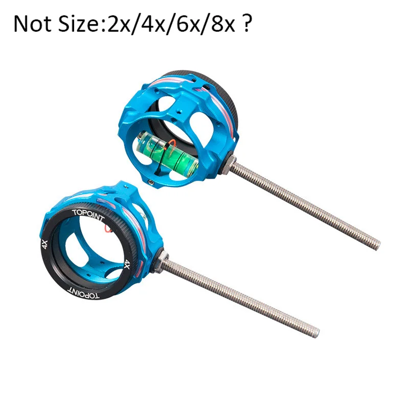 Lake Blue Note Size Стрельба тренировочный лук объектив прицела 2X/4X/6X/8X 0,019 оптический волоконный прицел контактный блочный лук стрельба из лука практика Охота прицеливание аксессуары - Цвет: Lake Blue Note Size