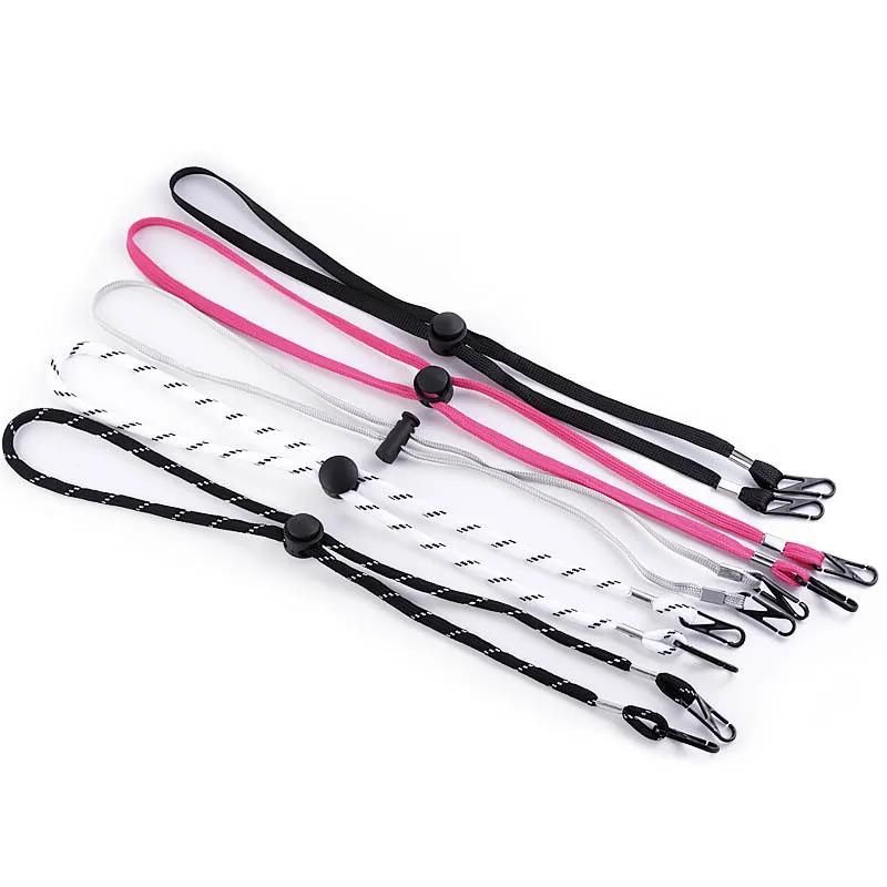 

DoreenBeads Multicolor Lanyard Strap Necklace Nylon Flat Rope Anti-lost Ear Hanging Mask Chain Glasses Chain Jewelry Findings