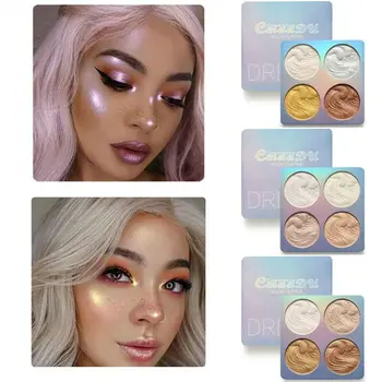 

4 color makeup powder highlighter highlighter bronze phosphor highlighter palette shimmer