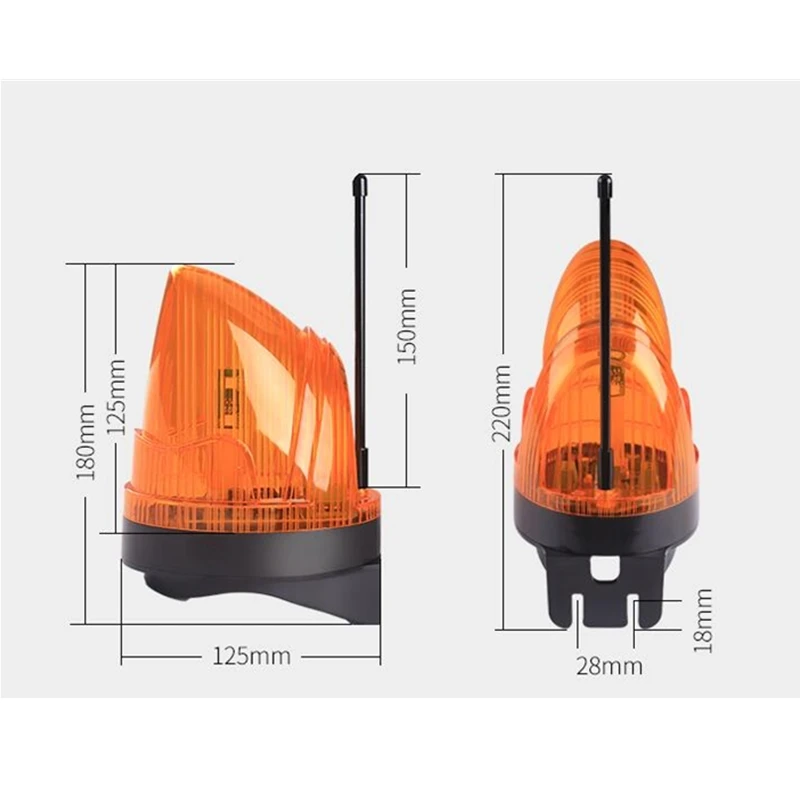 Ac220v240v Outdoor Led Signal Alarm Light Strobe Flashing Emergency