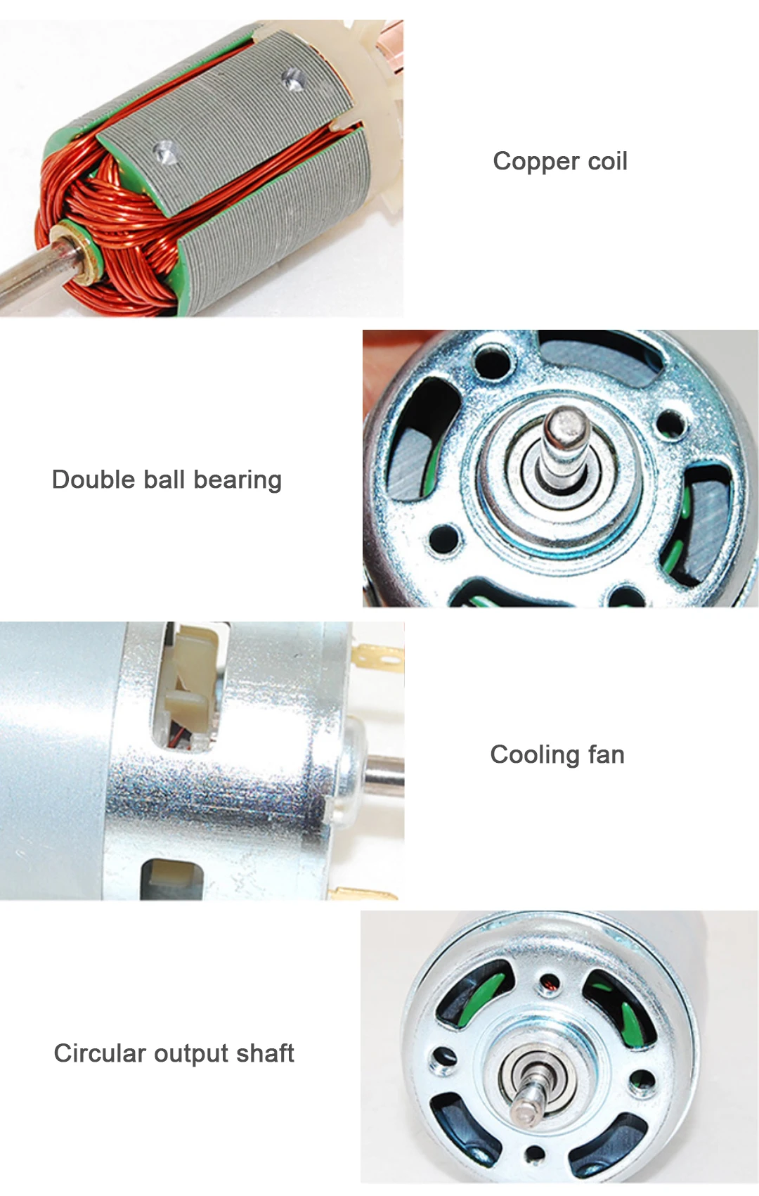 ruído da alta potência do motor 895 rpm da c.c. 3000-20000rpm