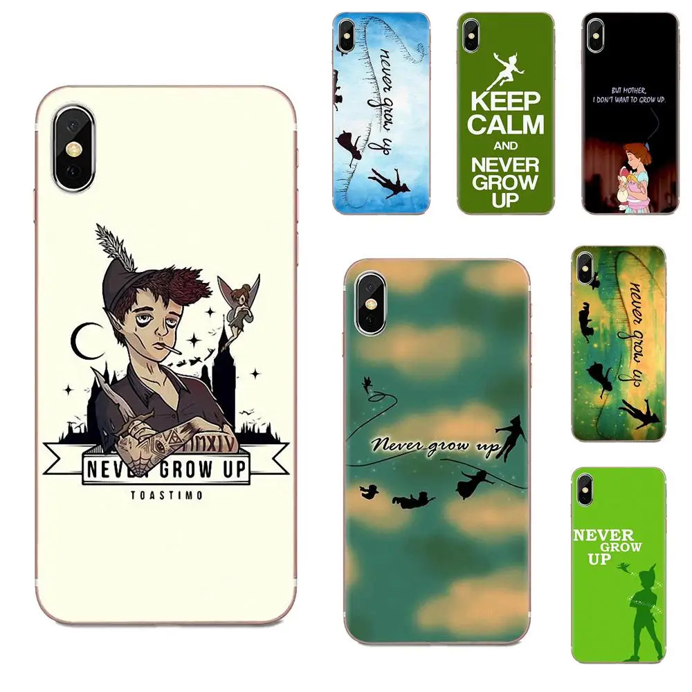 Peter Pan Never Grow Up Art для Apple iPhone 4 4S 5 5C 5S SE SE2 6S 7 8 11 Plus Pro X XS Max XR TPU мобильный телефон |